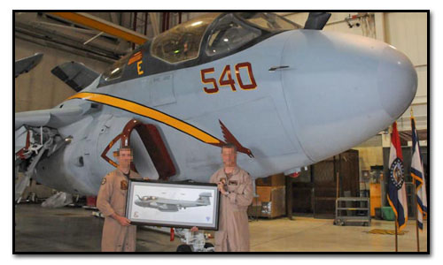 EA-6B Prowler VAQ-134 Garudas print for Commanding Officer Greg Parker