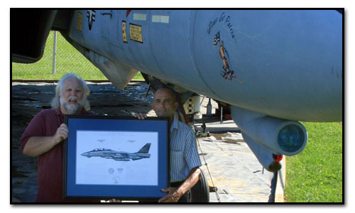 F-14B Tomcat, VF-32 Swordsmen - Gypsy 100 on display with David F Brown and Gary Kopp