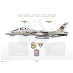 F-14D Tomcat VF-31 Tomcatters, AJ103 / 164350 / LAST CAT STANDING, 2006 - Profile Print