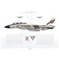 F-14A Tomcat VF-41 Black Aces, AJ100 / 160379 / 1977 - Profile Print