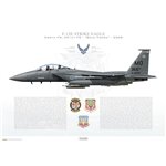 F-15E Strike Eagle 366th FW, 391st FS, MO/90-0249 / 2008 - Profile Print