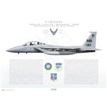 F-15B Eagle 102nd FW, 101st FS, MA/77-0163 / 2006 - Profile Print