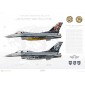F-16C/D Fighting Falcon 93-0696/93-0678, 192nd Fighter Squadron / 192 Filo "Tigers" - Tiger Meet 2006 - Profile Print