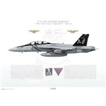 F/A-18F Super Hornet VFA-103 Jolly Rogers, AG201 / 166621 / 2013 - Profile Print