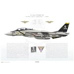 F-14A Tomcat VF-84 Jolly Rogers, AJ200 / 161410 / 1987 - Profile Print