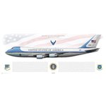 Boeing VC-25A, 89th Airlift Wing, SAM 29000 "Air Force One" - Profile Print