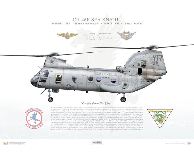 Marine Medium Helicopter Squadron 266 CH-46E Sea Knight Model