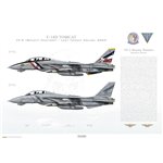 F-14D Tomcat VF-2 Bounty Hunters NE100 & NE105, Last Tomcat Cruise - 2003 - Profile Print