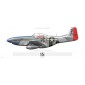 P-51D Mustang "Cripes A' Mighty" - 414906 / PE-P, 352nd FG, 328th FS - 1944 - Profile Print