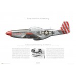 P-51D Mustang "Flying Dutchman" - 413500 / HL-N, 31st FG, 308th FS - 1944 - Profile Print