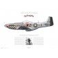 P-51D Mustang "Big Beautiful Doll" - 472218 / WZ-I, 78th FG, 84th FS - 1945 - Profile Print