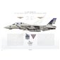 F-14B Tomcat VF-143 Pukin' Dogs, AG143 / 162926 / Retirement Scheme, 2005 - Profile Print