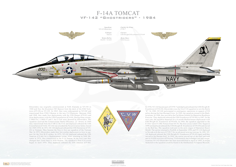 Aircraft profile print of T-38A Talon 325th OG, 2nd FTS, TY/68-8186 -  Profile Print in various sizes