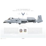 A-10C Thunderbolt II 23d W, 74th FS Flying Tigers, FT/80-144 / 2011 - Profile Print