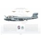 EA-6B Prowler VMAQ-3 Moon Dogs, MD03 / 163032 / 2014 - Profile Print