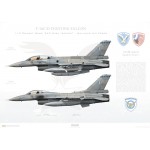 F-16C/D Fighting Falcon 01-8536/99-1511, 343M Asteri / 115 Combat Wing - Profile Print