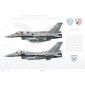 F-16C/D Fighting Falcon 01-8536/99-1511, 343M Asteri / 115 Combat Wing - Profile Print