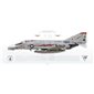 F-4B Phantom II VF-11 Red Rippers, AA100 / 152965 / 1970 - Profile Print