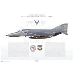 F-4E Phantom II 301st FW, 457th TFS, TH/67-392 / 1989 - Profile Print