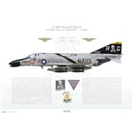 F-4B Phantom II VF-84 Jolly Rogers, AG206 / 151492 / 1965 - Profile Print