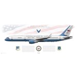 Boeing C-32A, 89th Airlift Wing, 1st Airlift Squadron 99-0003 "Air Force Two" - Profile Print