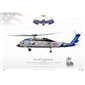 SH-60F Seahawk HS-10 Warhawks, 17 / 164073 - Medal of Honor - Profile Print
