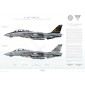 F-14B Tomcat VF-32 Swordsmen AC100 & AC101, Last Cruise - 2005 - Profile Print