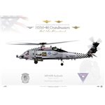 MH-60R Seahawk HSM-46 Grandmasters, HQ470 / 167027 - Profile Print