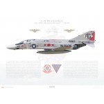 F-4J Phantom II VF-102 Diamondbacks, AG102 / 155869 / 1972 - Profile Print