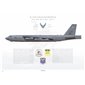 B-52H Stratofortress 2nd BW, 20th BS, LA/60-0008 / 2014 - Profile Print