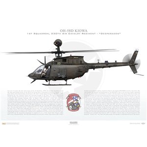 OH-58D Kiowa, 1-230th Air Cavalry Regiment - Tennessee Army National Guard Squadron Lithograph