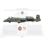 A-10A Thunderbolt II 354th TFW, 353rd TFS Black Panthers, MB/78-0660 / 1991 - Profile Print