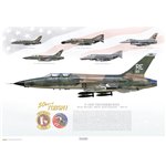 F-105F Thunderchief - Wild Weasel 50th Anniversary, 2015 - Profile Print