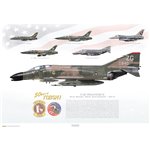F-4C Phantom II - Wild Weasel 50th Anniversary, 2015 - Profile Print