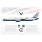 Boeing C-32A, 89th Airlift Wing, 1st Airlift Squadron 99-0003 "Air Force Two" - Profile Print
