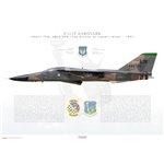 F-111F Aardvark 48th TFW, 495th TFS, LN/70-2391 / 1991 - Profile Print