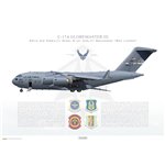 C-17A Globemaster III 60th AMW, 349th AMW, 21st AS, 06-6160 - Profile Print