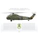 UH-34D Choctaw, HMM-163 "Ridge Runners", Yankee Papa 13 - Profile Print