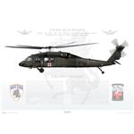 UH-60L Blackhawk, Det. 2, Co. G, 2-135th Aviation Regiment - MEDEVAC, Virginia Army National Guard - Profile Print