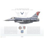 F-16C Fighting Falcon 177th FW, 119th FS, AC/85-0500 - Profile Print