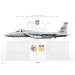 F-15C Eagle 36th TFW, 53rd TFS, BT/84-007 / 1991 - Profile Print