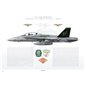F/A-18D Hornet VMFA(AW)-121 Green Knights, VK01 / 165413 - 2005 - Profile Print