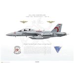 EA-18G Growler VAQ-132 Scorpions, NL540 / 166934 / 2016 - Profile Print