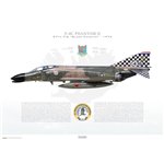 F-4C Phantom II 57th FIS Black Knights, 63-7436 / 1976 - Profile Print