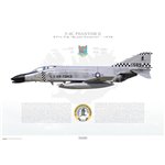 F-4C Phantom II 57th FIS Black Knights, 63-589 / 1978 - Profile Print