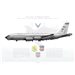 RC-135U Rivet Sent, 55th W, 45th RS, 64-14849 / 2017 - Profile Print