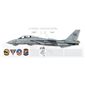 F-14D Tomcat VF-31 Tomcatters, AJ110 / 164346 "Sweet Little Miss" - The Last Tomcat Trap - Profile Print