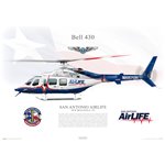 Bell 430 - San Antonio AirLife, N557UH - Profile Print
