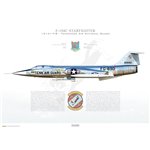 F-104C Starfighter 151st FIS, 134th FIG, 56-0890 - Profile Print