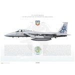 F-15A Eagle 25th Air Division, 318th Fighter Interceptor Squadron, 76-0111 - Profile Print